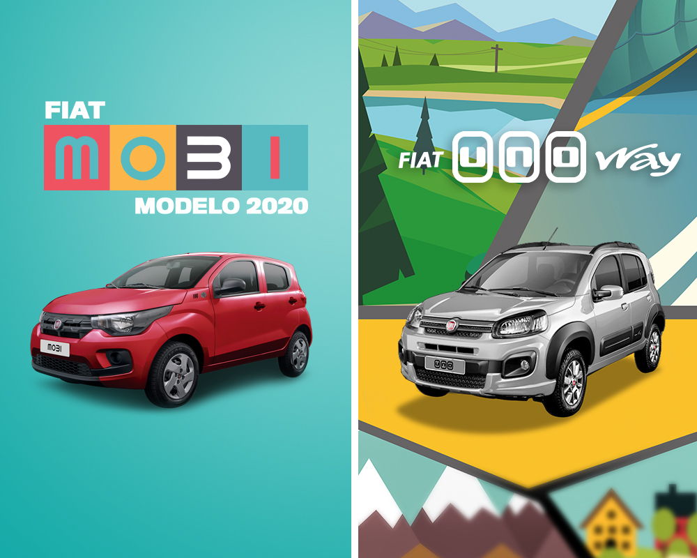 Fiat Moby Easy Pop 2020 y Uno Way 2020