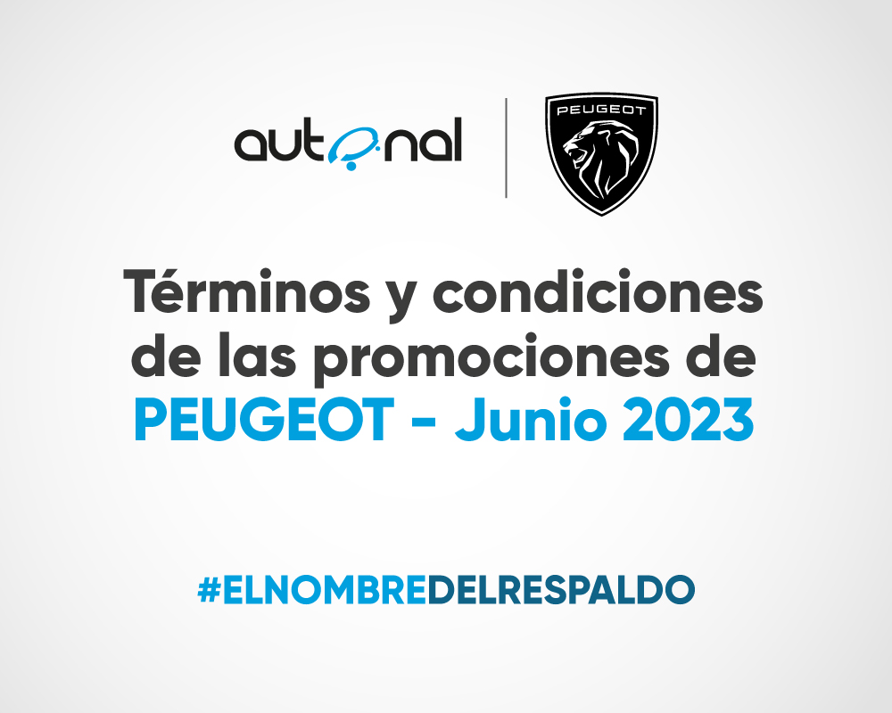 Términos y condiciones de las promociones de Peugeot – junio 2023
