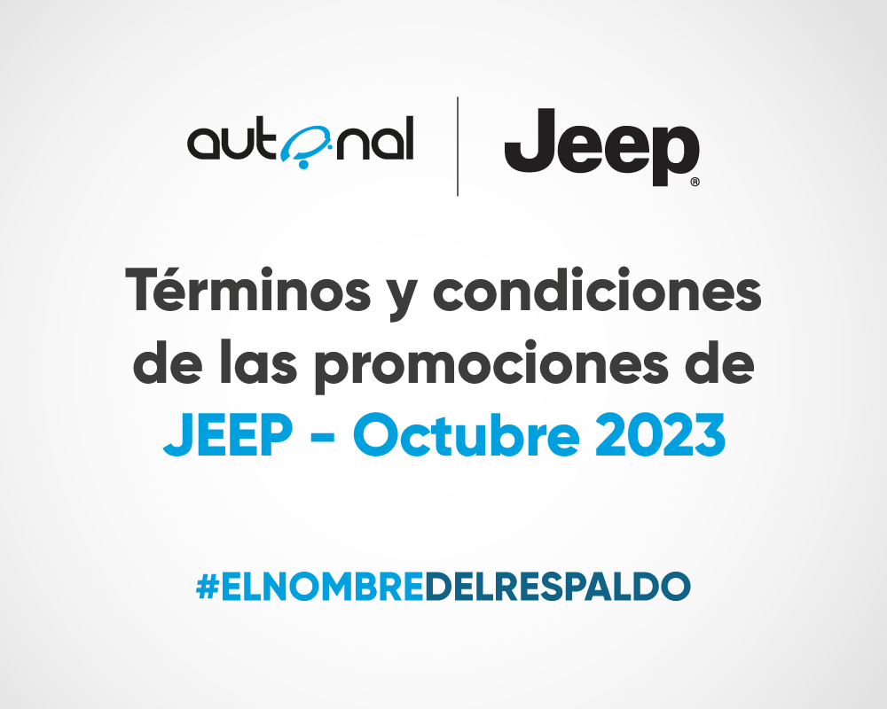 Términos y condiciones de las promociones de Jeep – octubre 2023