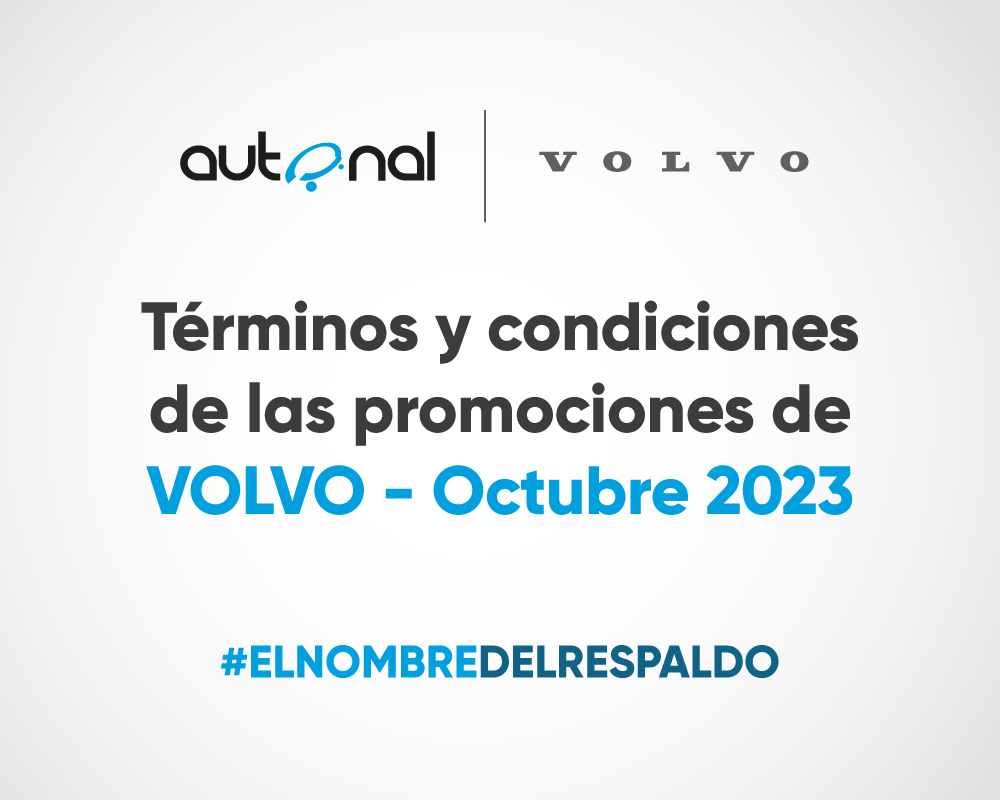 Términos y condiciones de las promociones de Volvo – octubre 2023